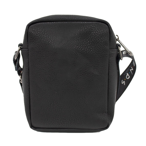 Buckle Down Women's Crossbody Wallet PU - FRIENDS Logo Black White Multi Color