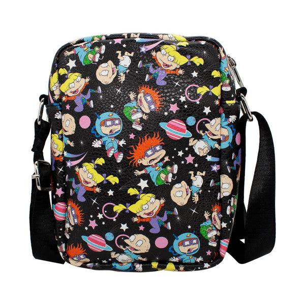 Buckle Down Women's Crossbody Wallet - Rugrats Characters And Icons Collage Black