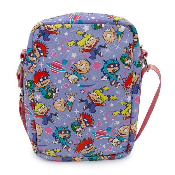 Buckle Down Women's Crossbody Wallet - Rugrats Characters And Icons Collage Lavender