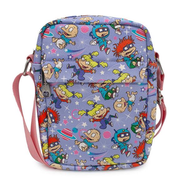 buckle down Women's Crossbody Wallet - Rugrats Characters and Icons Collage Lavender