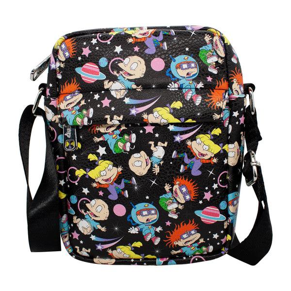 buckle down Women's Crossbody Wallet - Rugrats Characters and Icons Collage Black