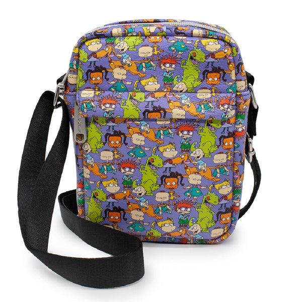 buckle down Women's Crossbody Wallet - Rugrats Characters Stacked Collage Purple