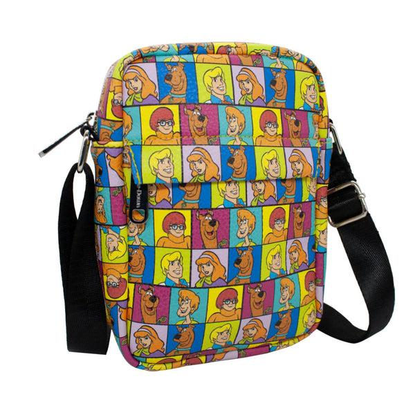 Buckle Down Women's Crossbody Wallet - Scooby Doo 5-Character Face Blocks Multi Color