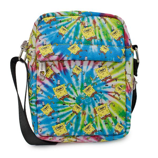 buckle down Women's Crossbody Wallet - SpongeBob Dancing Pose Scattered Tie Dye Multi Color
