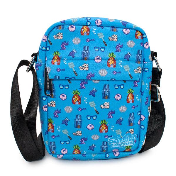 buckle down Women's Crossbody Wallet - SpongeBob SquarePants Under the Sea Icons Collage Blue