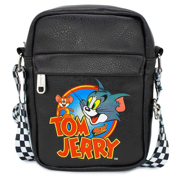buckle down Women's Crossbody Wallet - Tom and Jerry Logo Pose Black