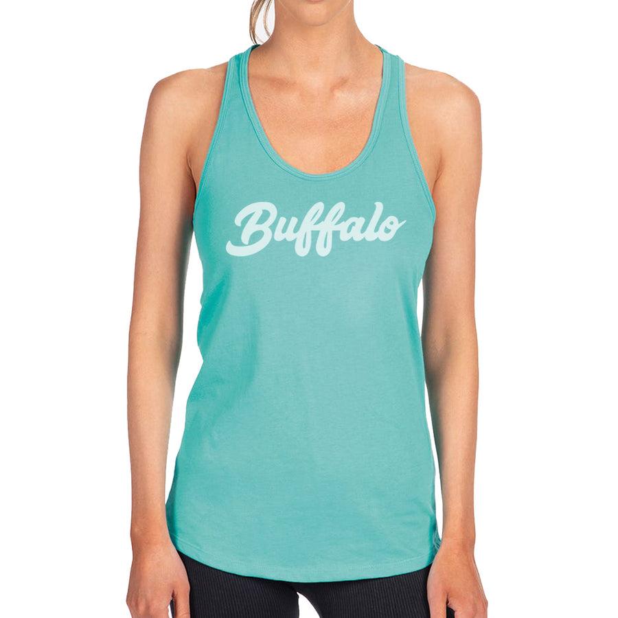buffalo apparel Buffalo Script - Tahiti Blue - Tank Top