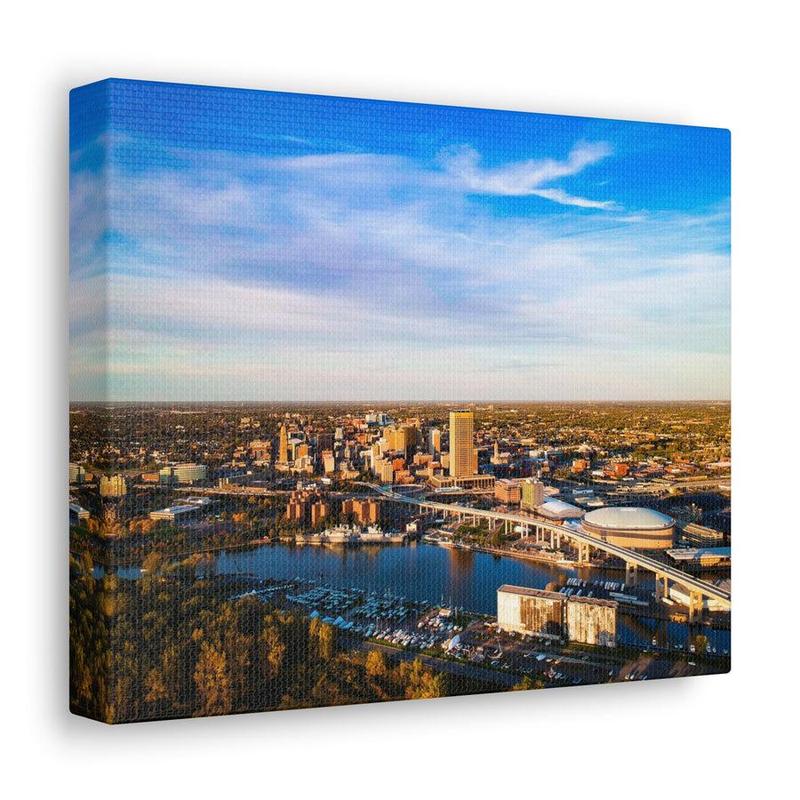 buffalo apparel Buffalo Waterfront Aerial - Canvas Photo