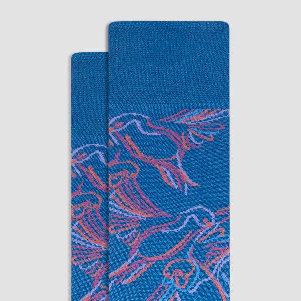 Bugatchi Abstract Mid-Calf Socks