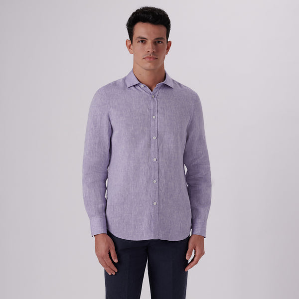 Bugatchi Axel Solid Linen Shirt