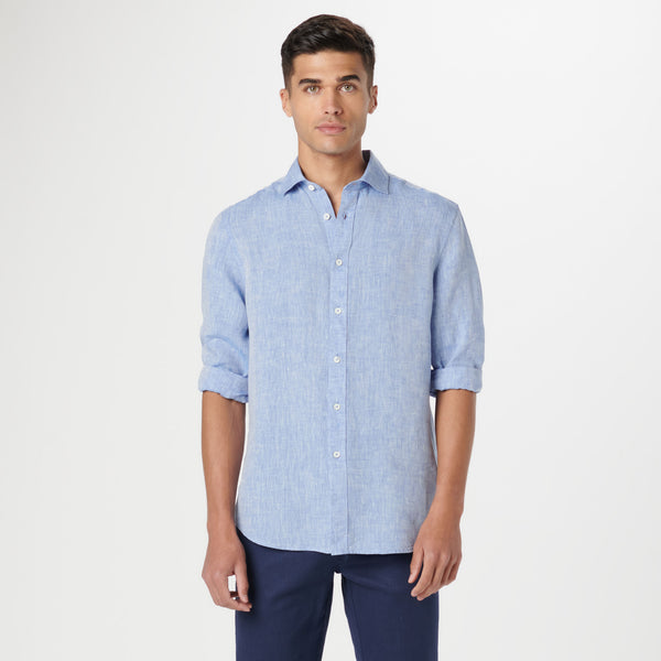 Bugatchi Axel Solid Linen Shirt