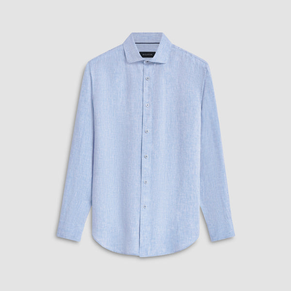 bugatchi Axel Solid Linen Shirt