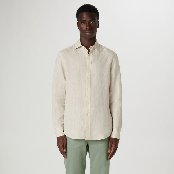 Bugatchi Axel Solid Linen Shirt