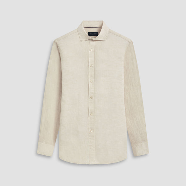 bugatchi Axel Solid Linen Shirt