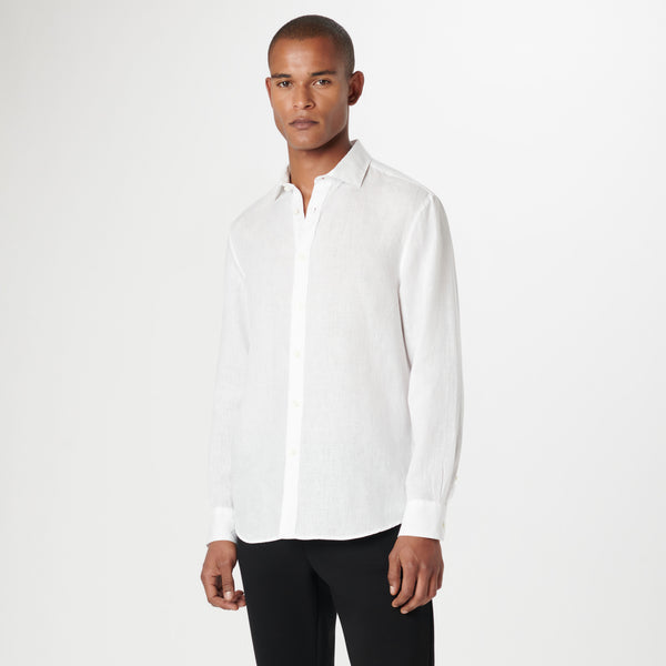 Bugatchi Axel Solid Linen Shirt