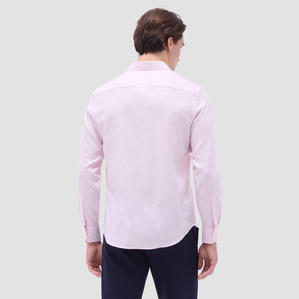 Bugatchi Axel Striped Floral Jacquard Shirt
