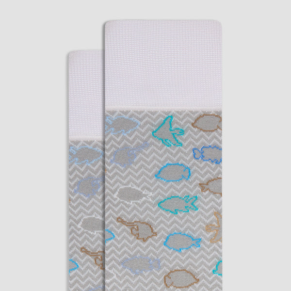 Bugatchi Fish Mid-Calf Socks