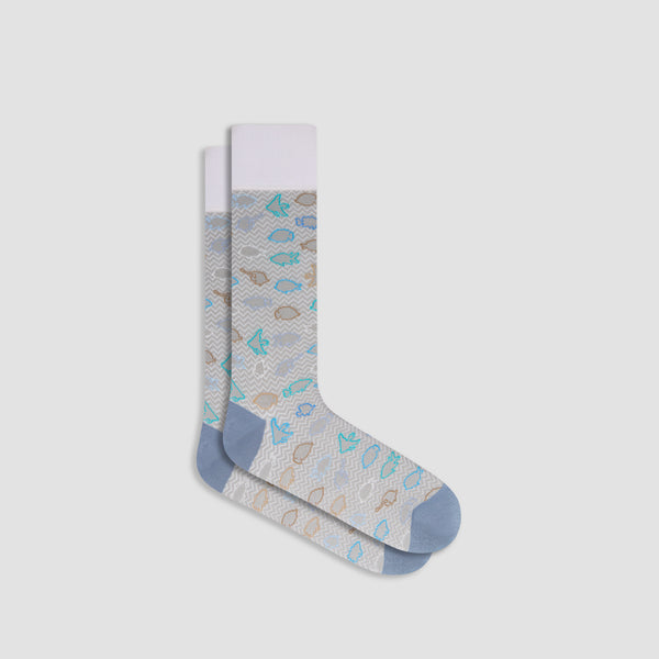 bugatchi Fish Mid-Calf Socks