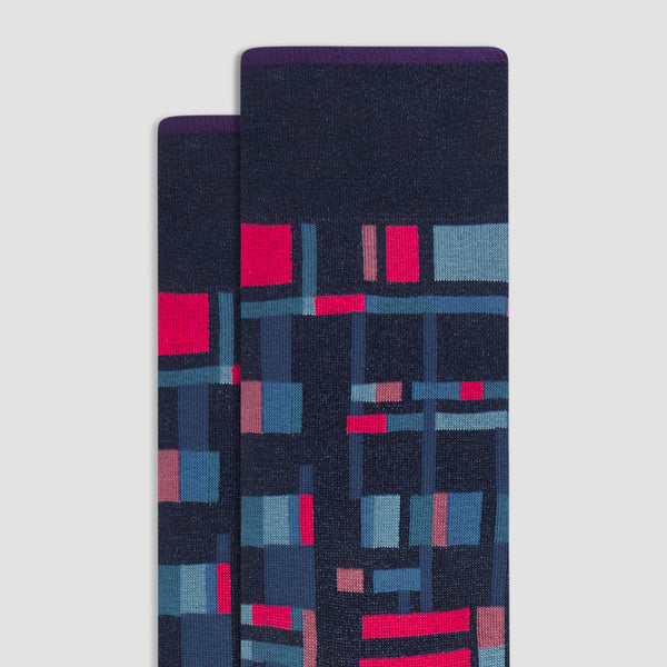 Bugatchi Geometric Mid-Calf Sock