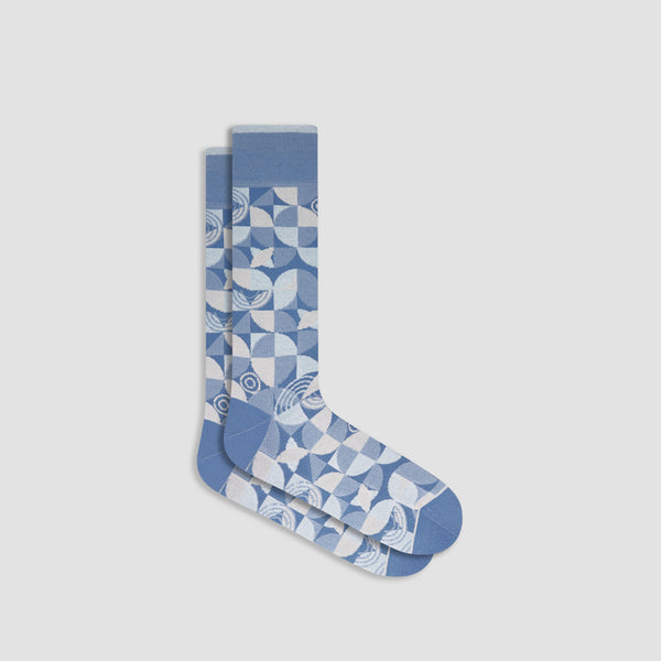 bugatchi Geometric Mid-Calf Sock
