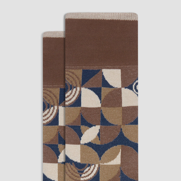 Bugatchi Geometric Mid-Calf Sock