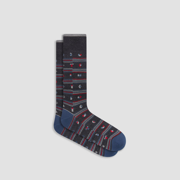 bugatchi Geometric Mid-Calf Sock