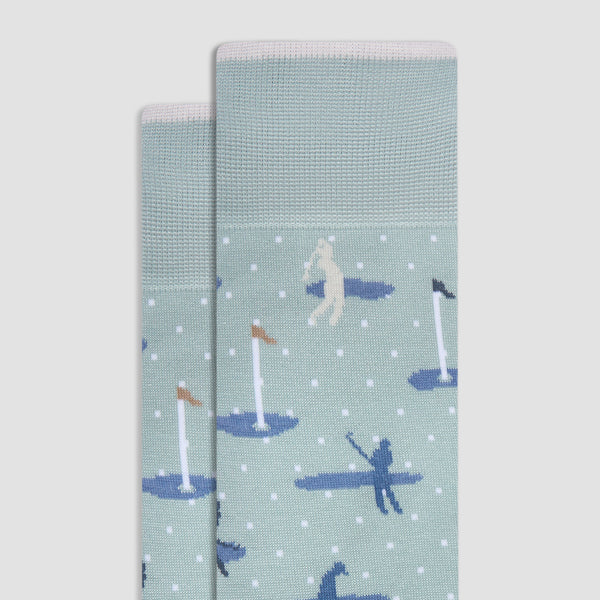 Bugatchi Golfer Mid-Calf Socks