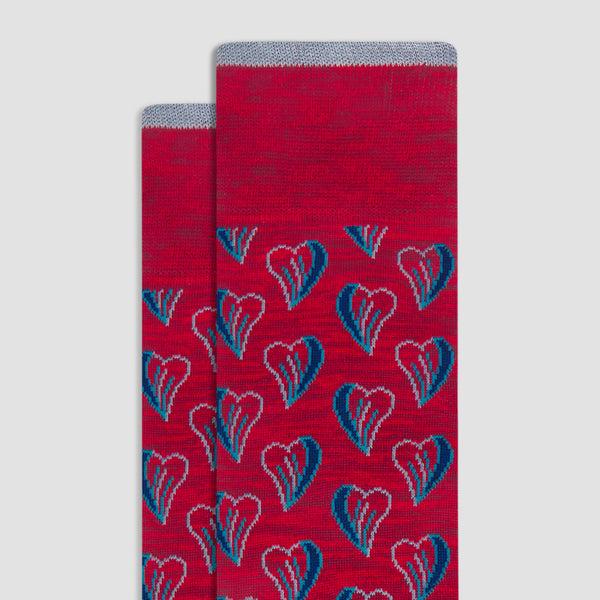 Bugatchi Heart Mid-Calf Socks