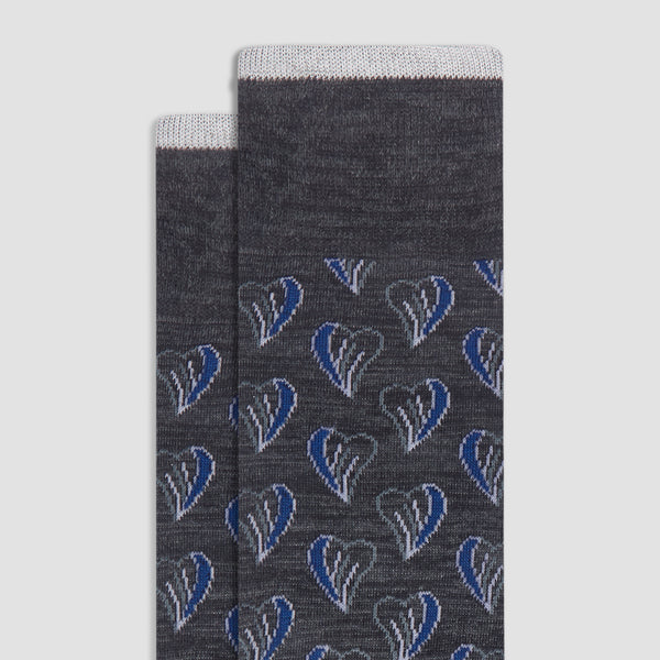 Bugatchi Heart Mid-Calf Socks