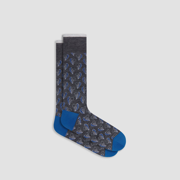 bugatchi Heart Mid-Calf Socks