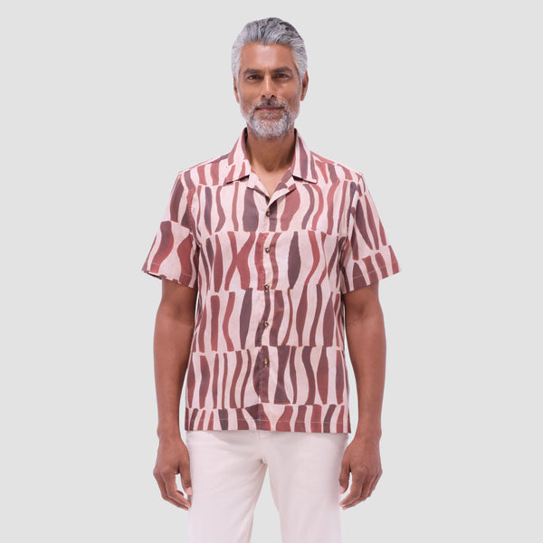 Bugatchi Jackson Abstract Zebra Camp Shirt