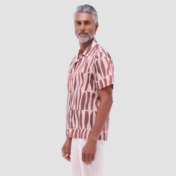 Bugatchi Jackson Abstract Zebra Camp Shirt