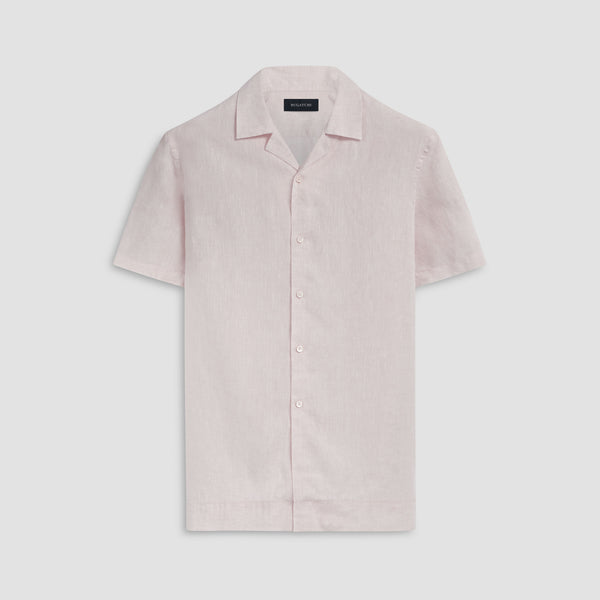bugatchi Jackson Solid Linen Camp Shirt