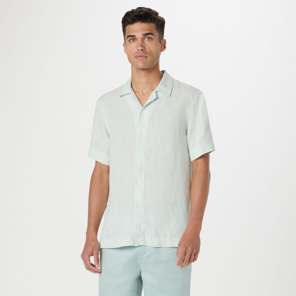 Bugatchi Jackson Solid Linen Camp Shirt