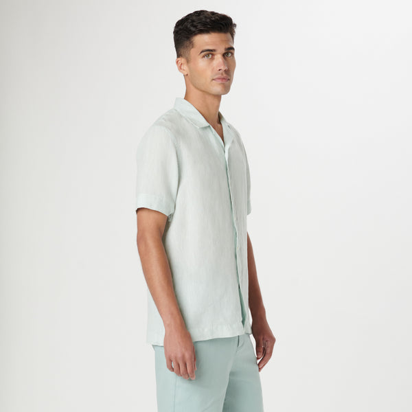Bugatchi Jackson Solid Linen Camp Shirt
