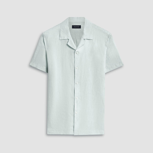 bugatchi Jackson Solid Linen Camp Shirt