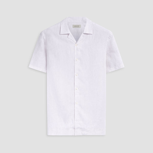 bugatchi Jackson Solid Linen Camp Shirt