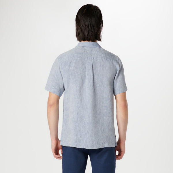 Bugatchi Jackson Solid Linen Camp Shirt
