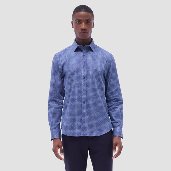 Bugatchi Julian Floral Inspired Geometric Shirt