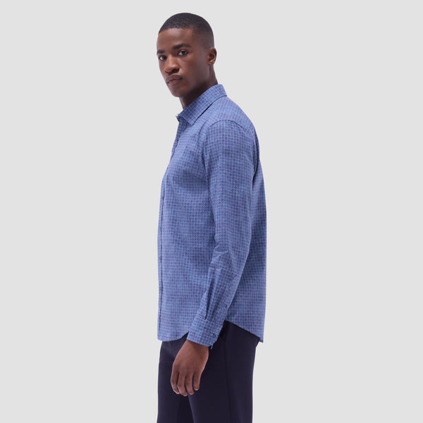 Bugatchi Julian Floral Inspired Geometric Shirt