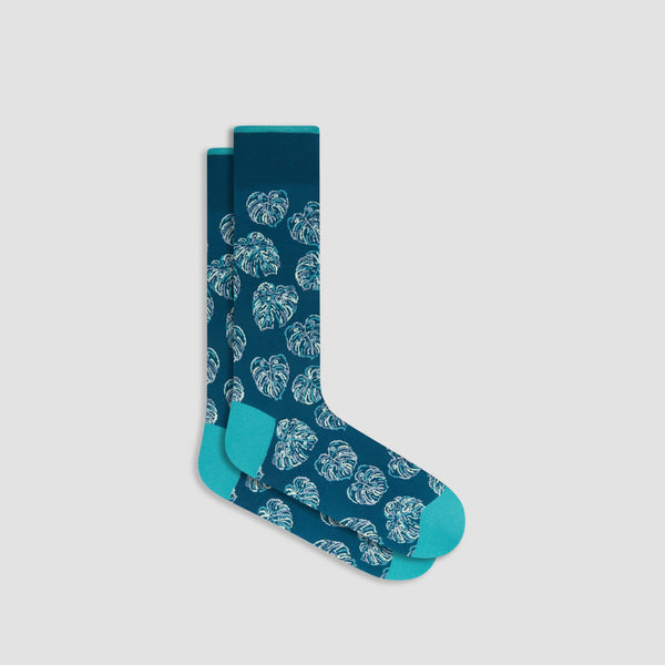 bugatchi Leaf Mid-Calf Socks