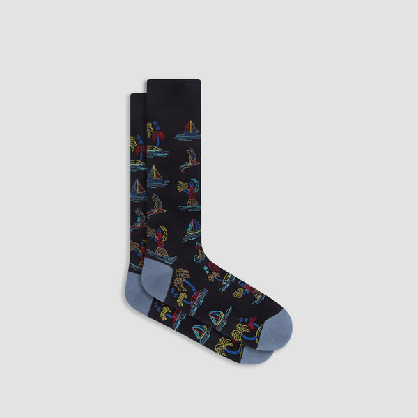 bugatchi Nautical Mid-Calf Socks