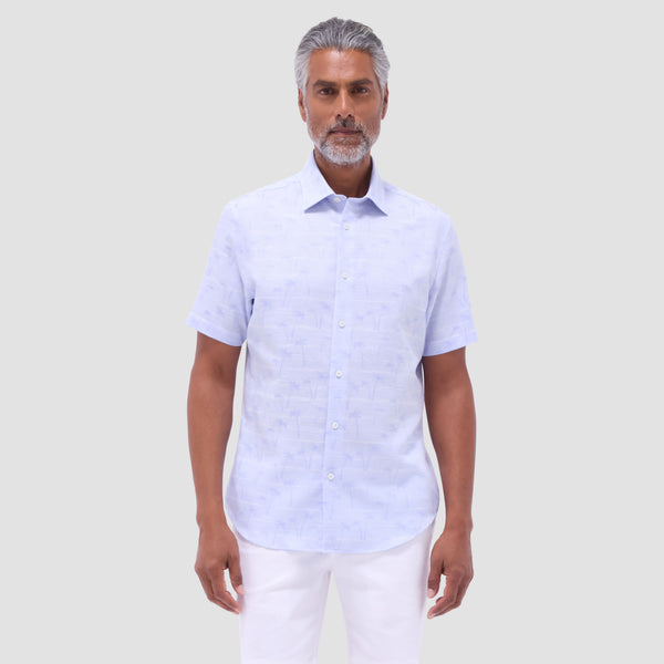 Bugatchi Orson Palm Tree Short-Sleeve Shirt