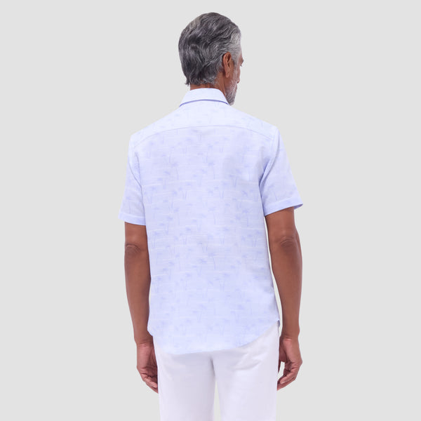 Bugatchi Orson Palm Tree Short-Sleeve Shirt