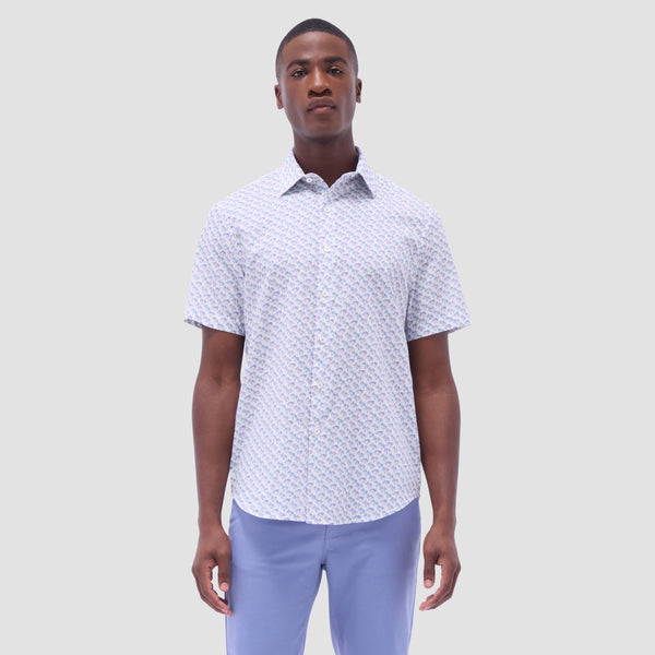 Bugatchi Orson Palm Tree Short-Sleeve Shirt