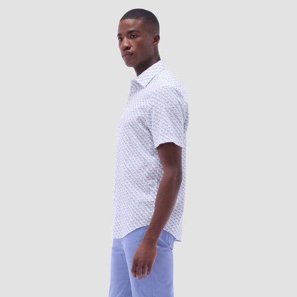 Bugatchi Orson Palm Tree Short-Sleeve Shirt