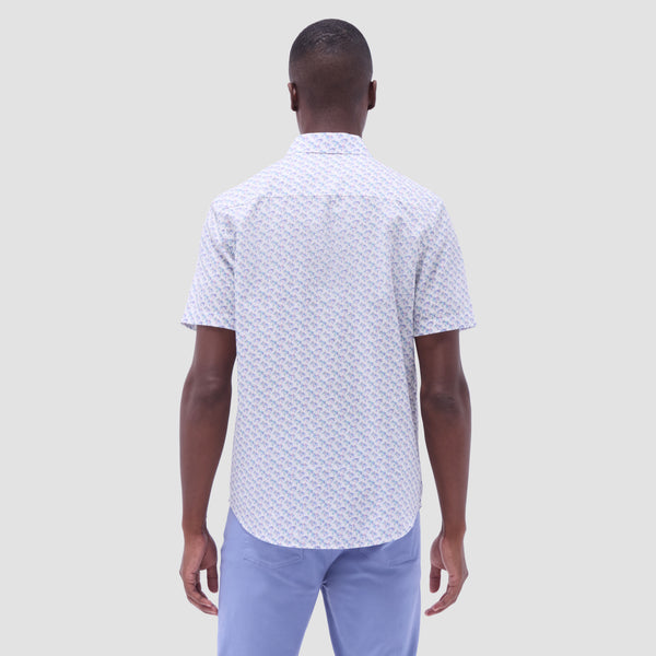 Bugatchi Orson Palm Tree Short-Sleeve Shirt