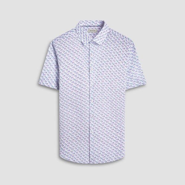 bugatchi Orson Palm Tree Short-Sleeve Shirt