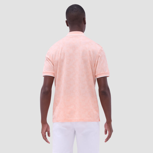 Bugatchi Palm Tree Jacquard Polo Shirt