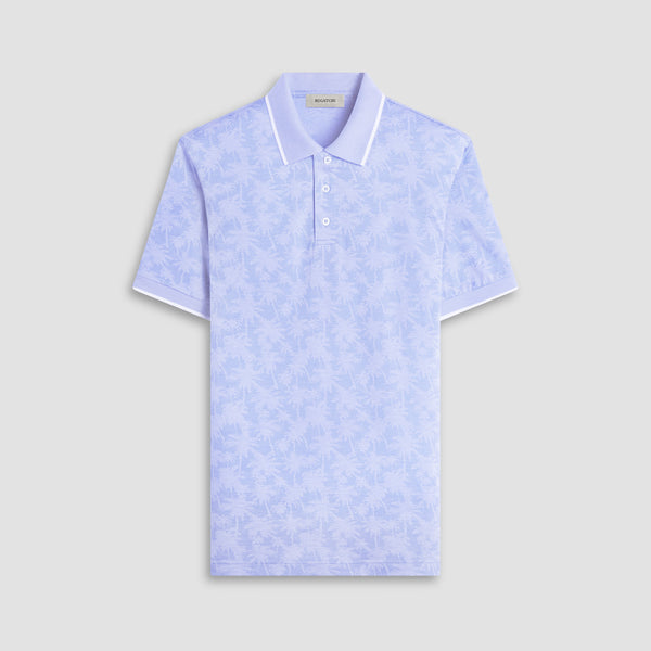 bugatchi Palm Tree Jacquard Polo Shirt